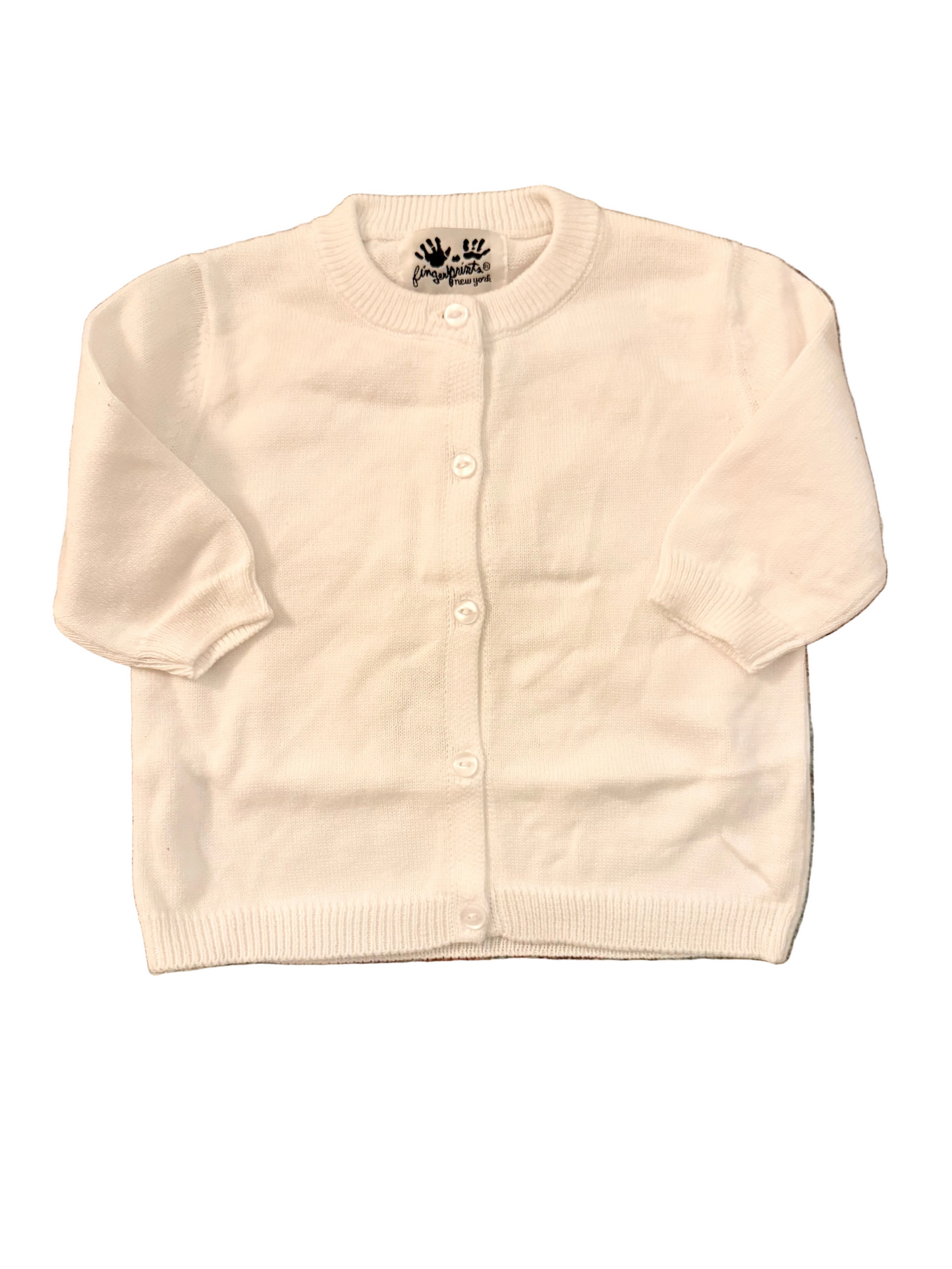 Unisex cardigan with plain button
