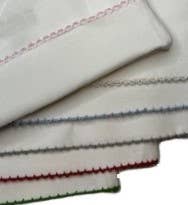 Picot Trim /Burp Cloth Baby Gift, Hospital Gift, Embroidery