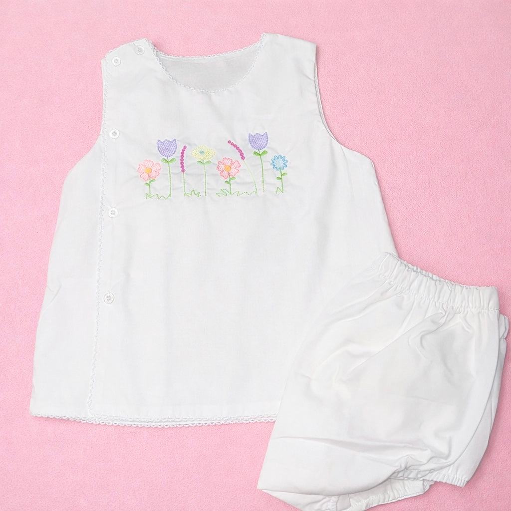 Diaper Set with Picot Trim