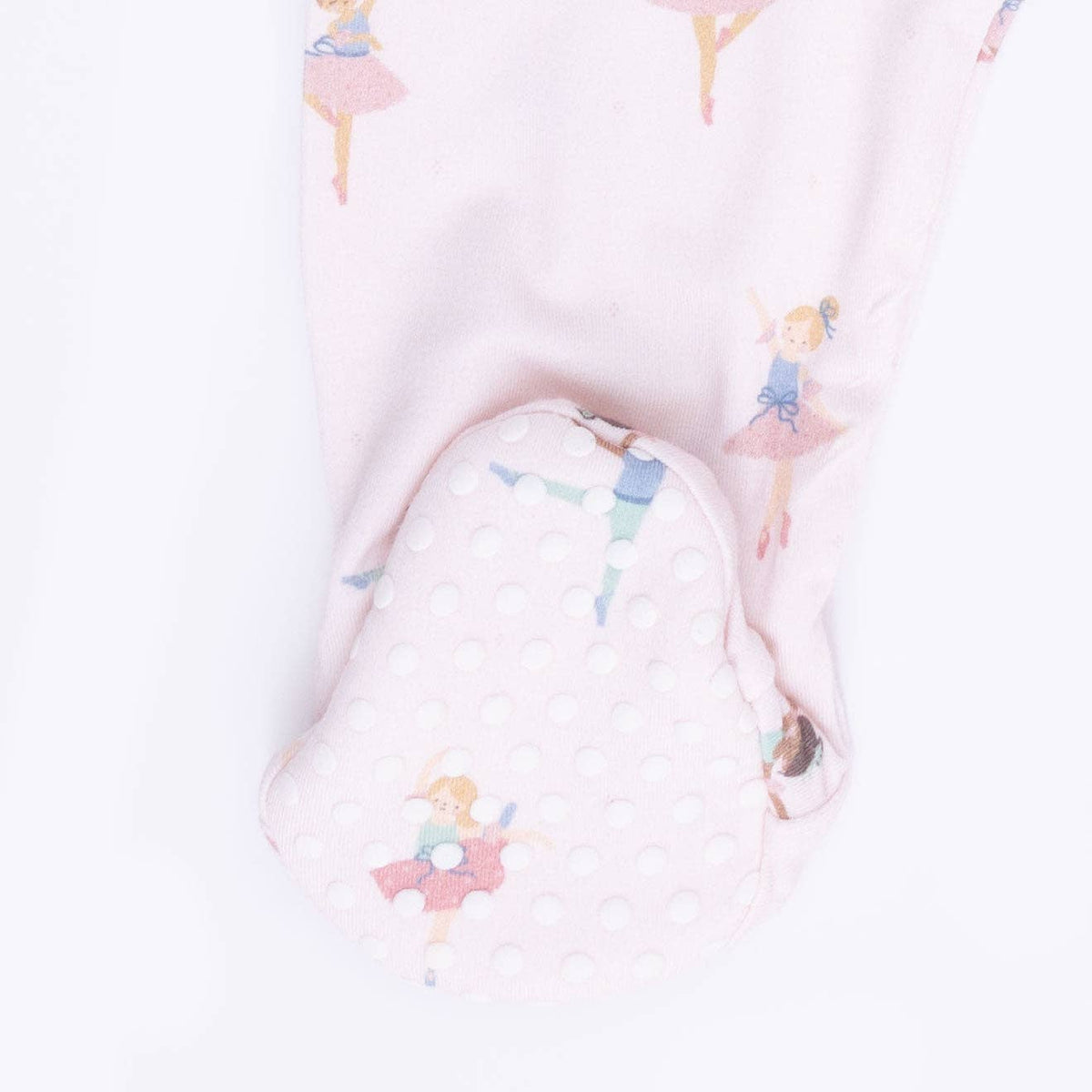 Petite Ballet - 2 Way Ruffle Front Zipper Footie