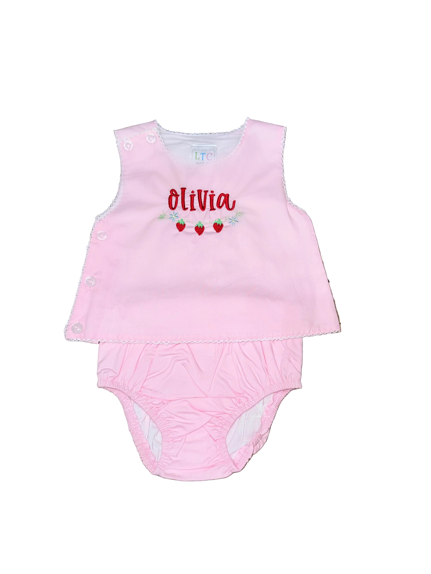 Diaper Set with Picot Trim