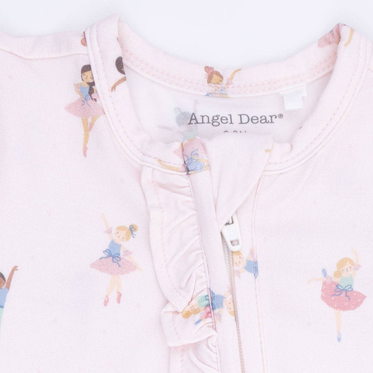 Petite Ballet - 2 Way Ruffle Front Zipper Footie